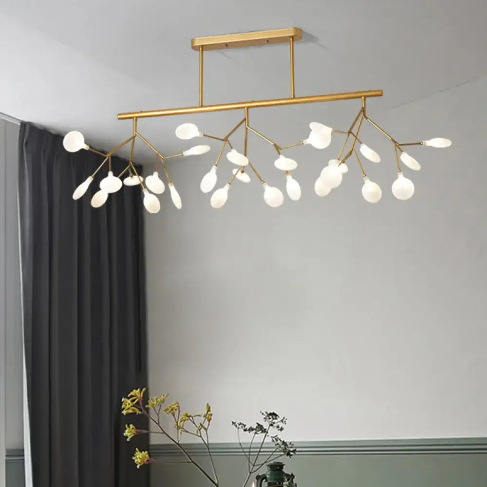 Gold Branching Linear Island Light