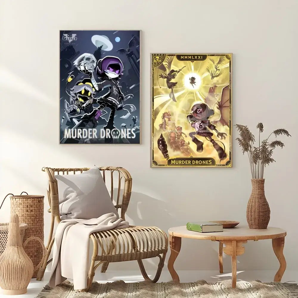 Gold Purple Wall Art