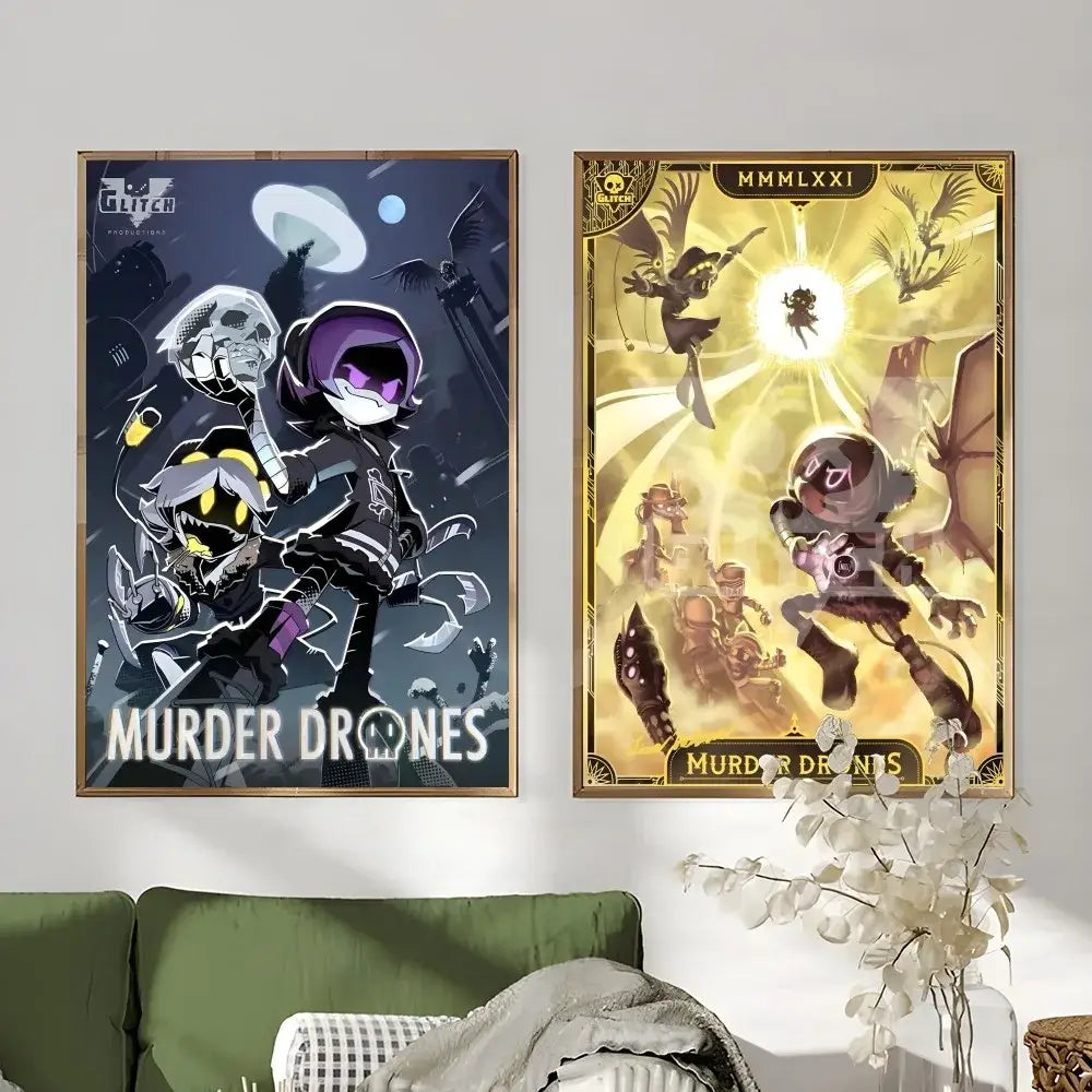 Gold Purple Wall Art