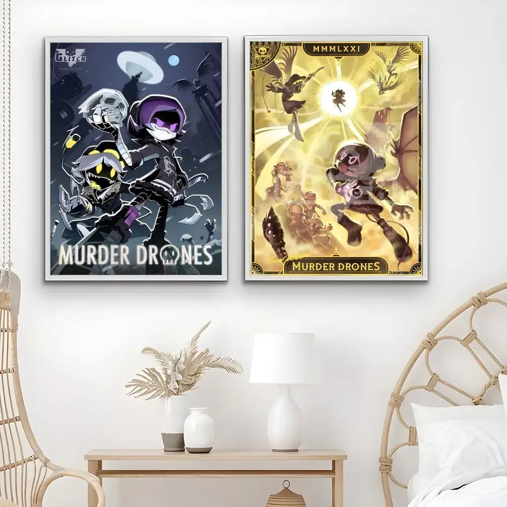 Gold Purple Wall Art