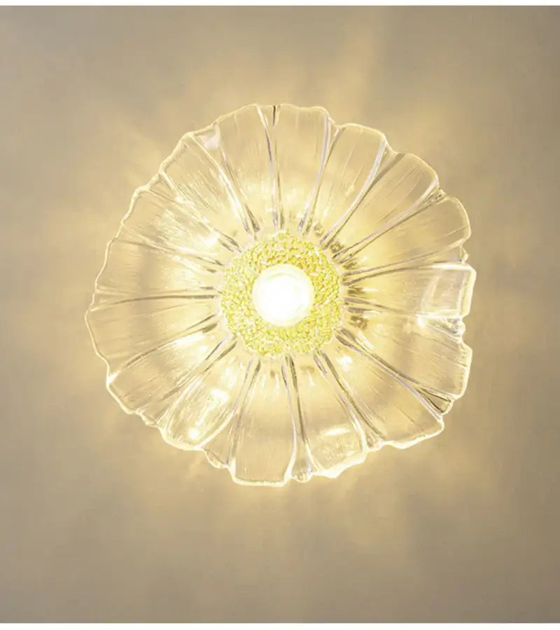 Green Leaf Ceiling Light