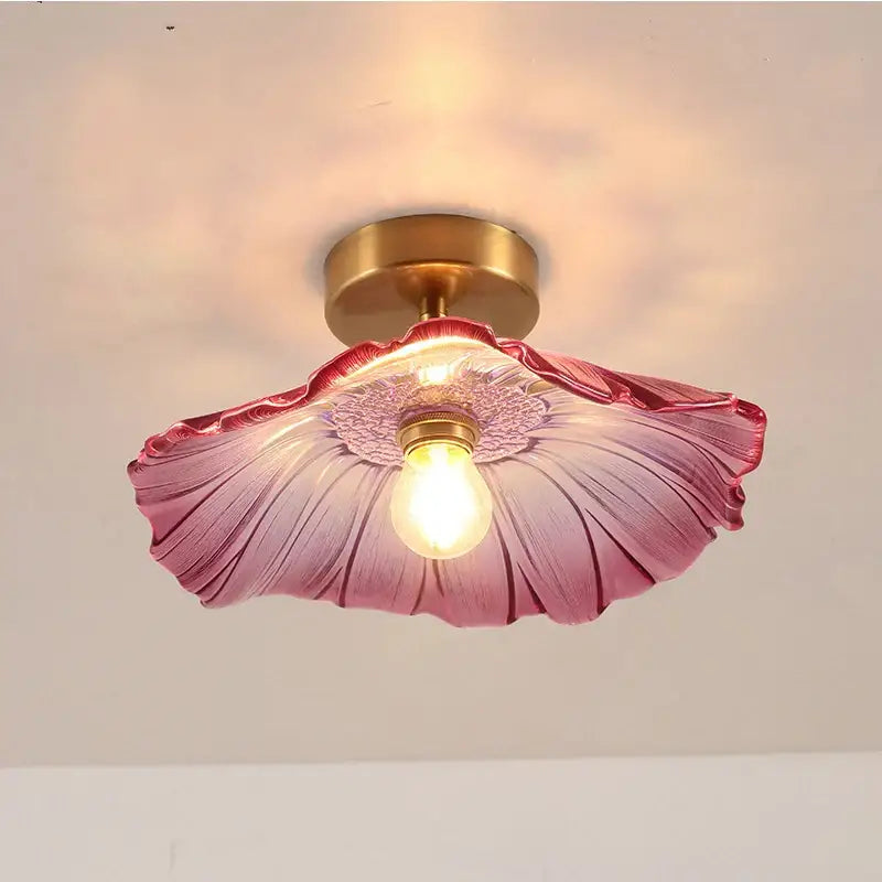 Green Leaf Ceiling Light