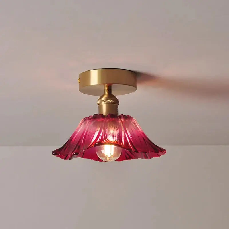 Green Leaf Ceiling Light