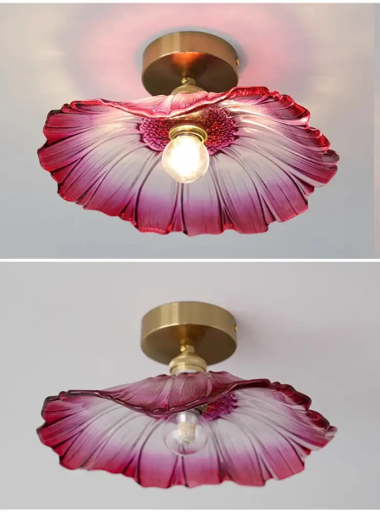 Green Leaf Ceiling Light