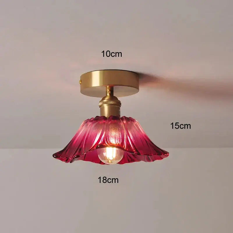 Green Leaf Ceiling Light