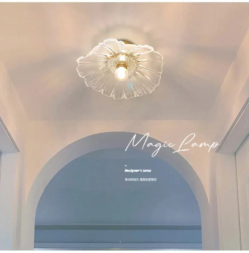 Green Leaf Ceiling Light
