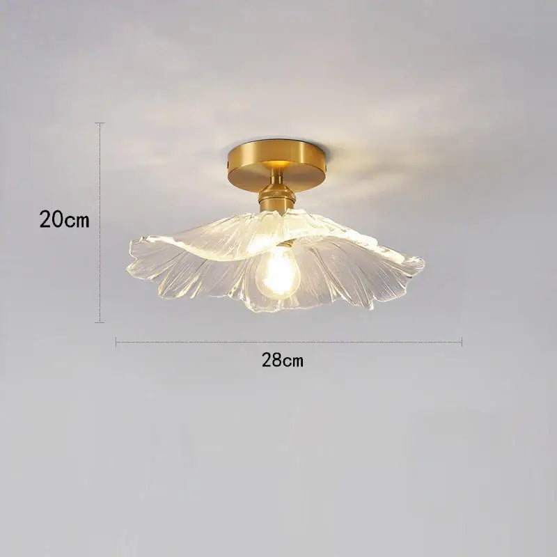 Green Leaf Ceiling Light