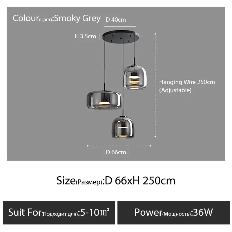 Nordic Glass Pendant Lamp