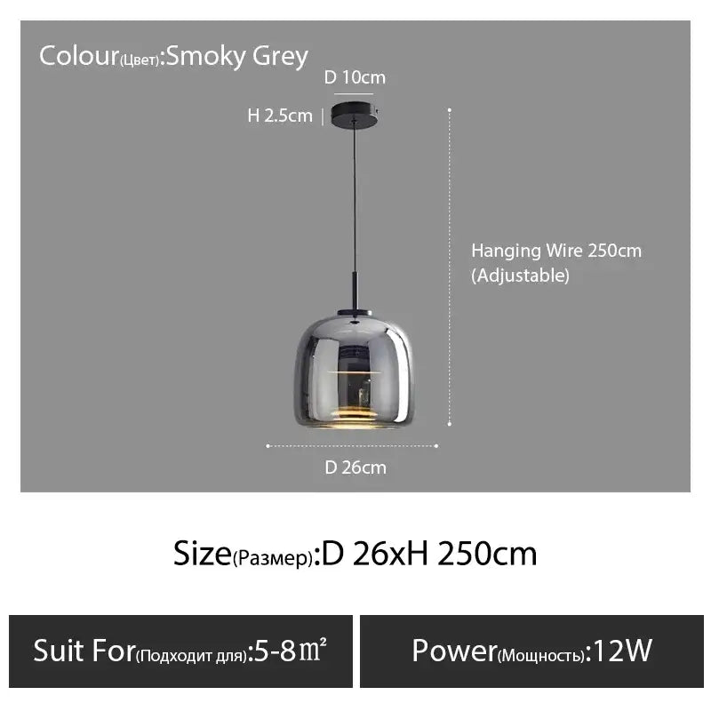 Nordic Glass Pendant Lamp