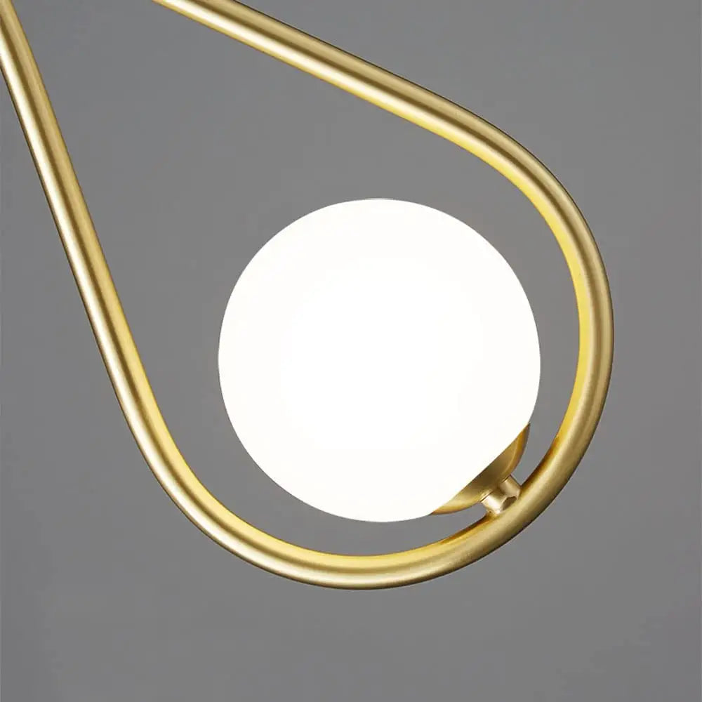 Gold Teardrop Pendant Light