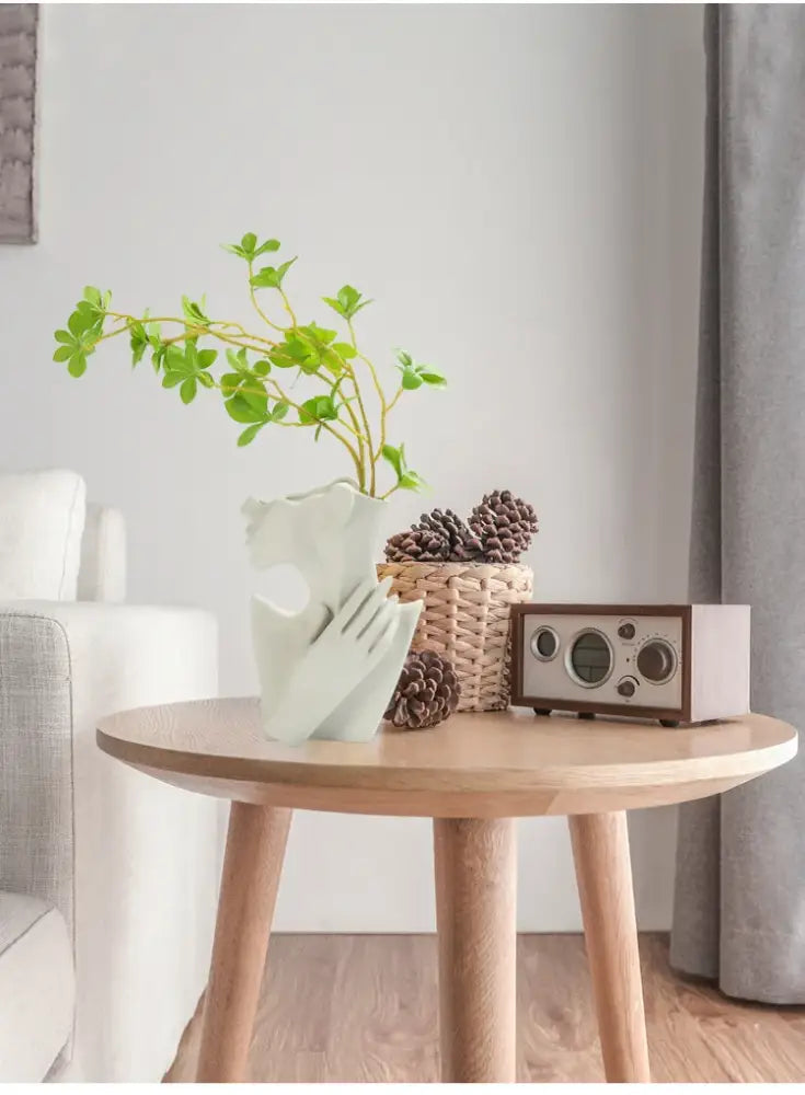 White Ceramic Head Vase