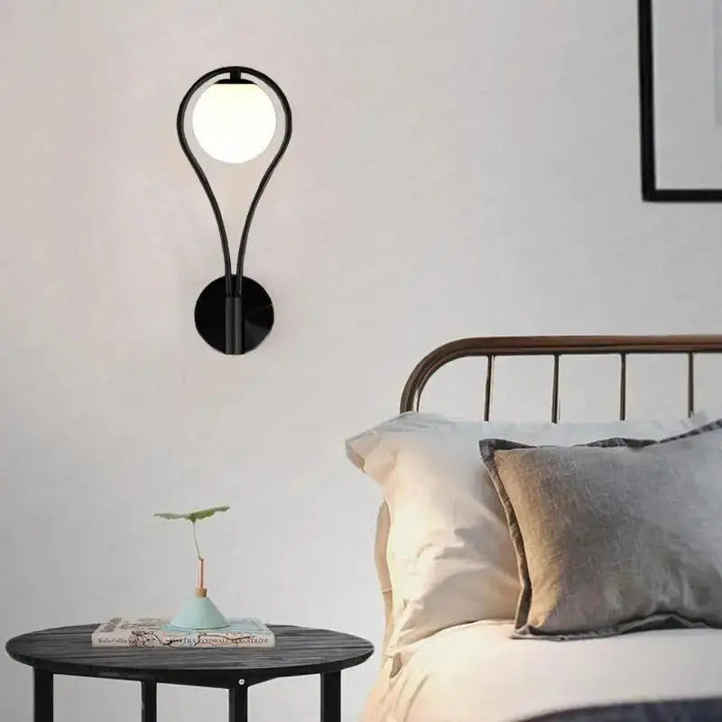 Black Teardrop Wall Sconce