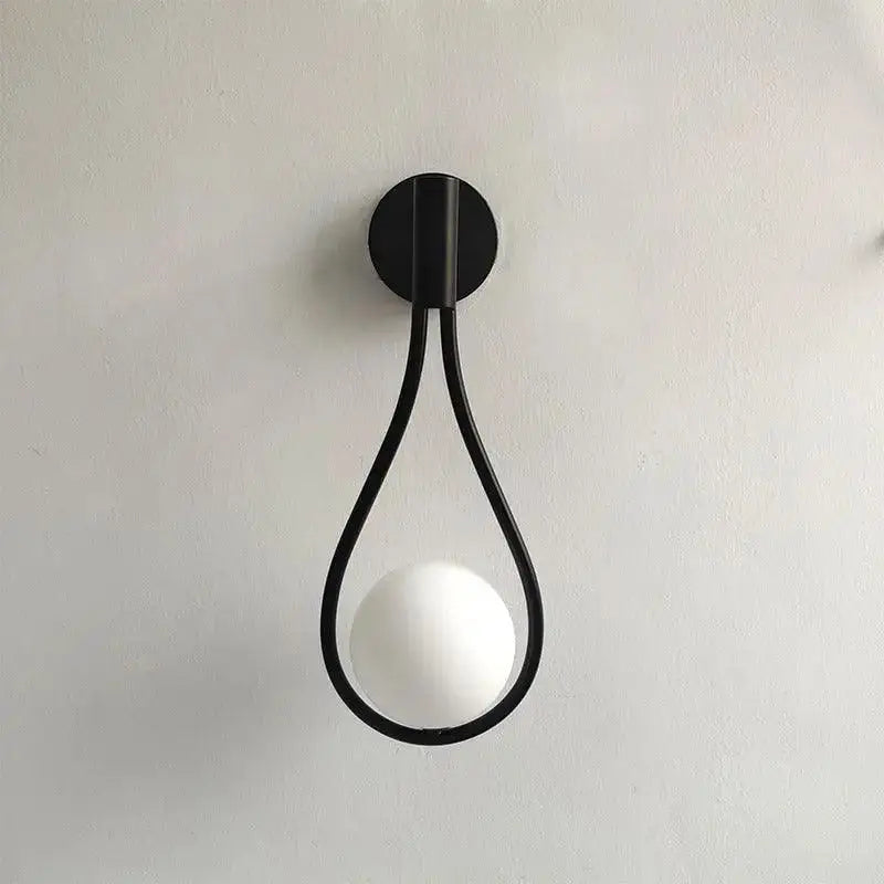 Black Teardrop Wall Sconce