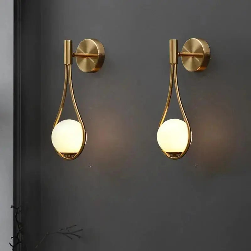 Black Teardrop Wall Sconce