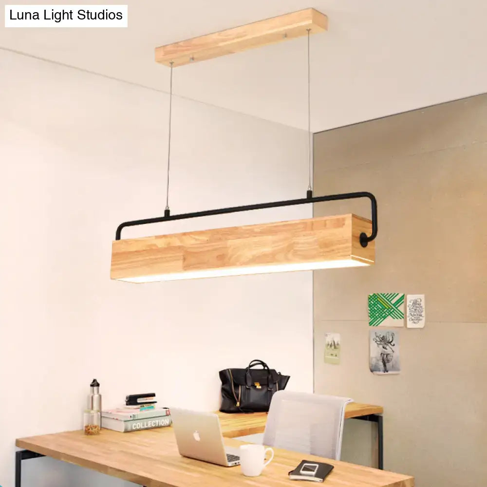 Wood Black Island Pendant