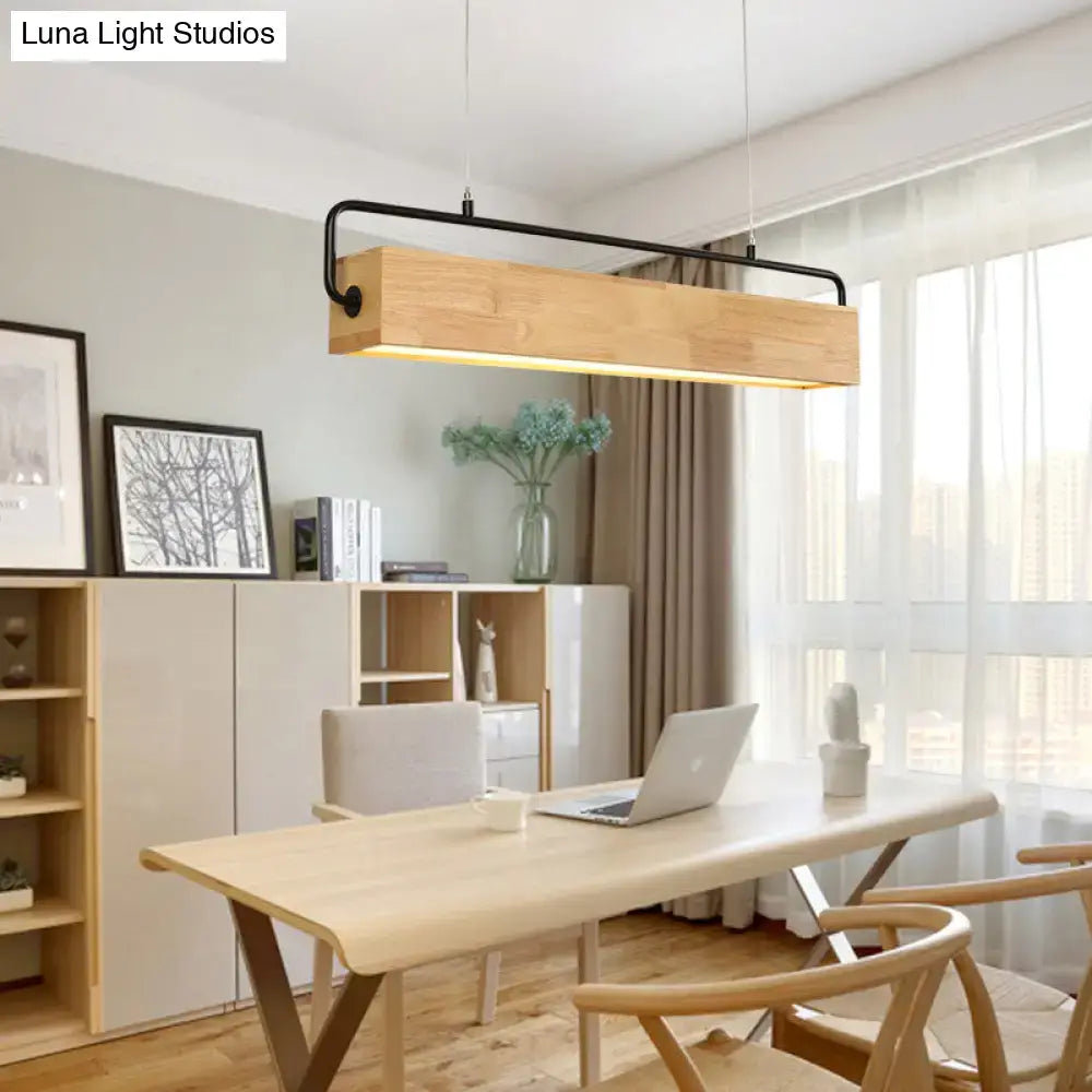 Wood Black Island Pendant