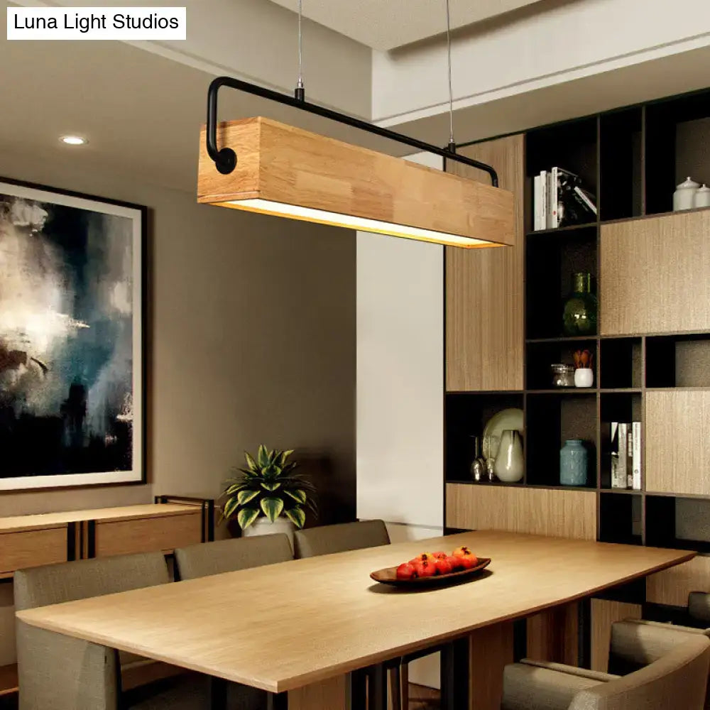 Wood Black Island Pendant
