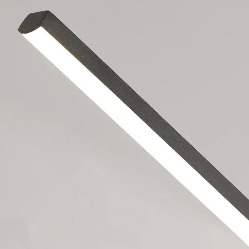 Black Linear Pendant Light 100cm for Dining