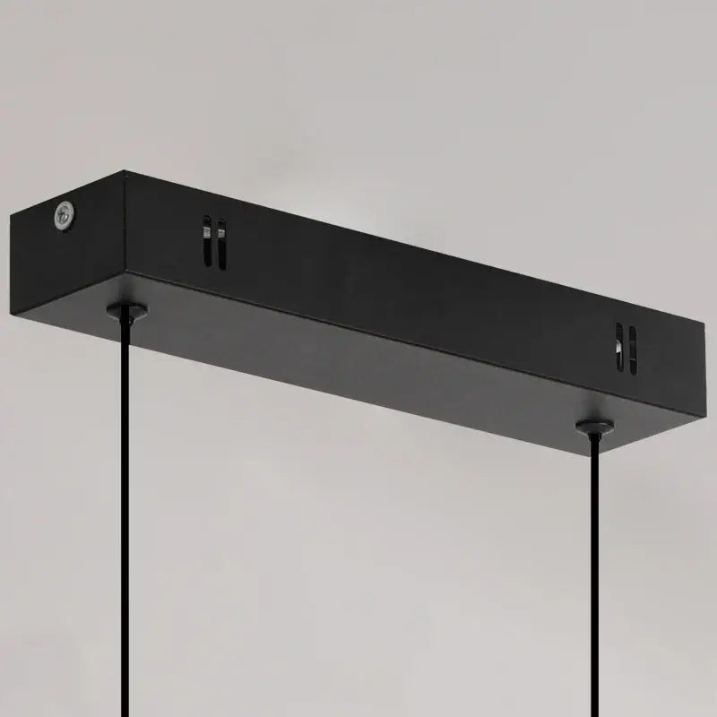 Black Linear Pendant Light 100cm for Dining