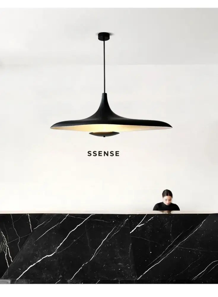 Black Disc Pendant Lamp