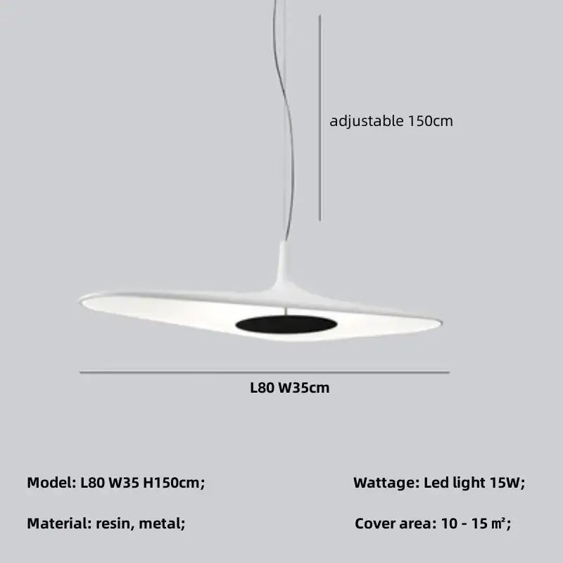 Black Disc Pendant Lamp