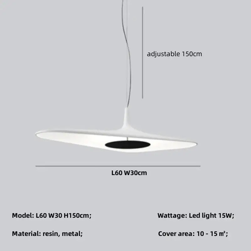 Black Disc Pendant Lamp