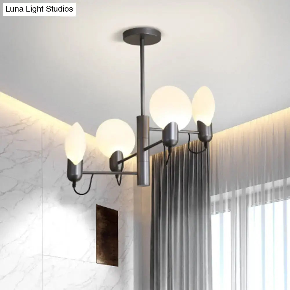 Silver Oval Ceiling Light
