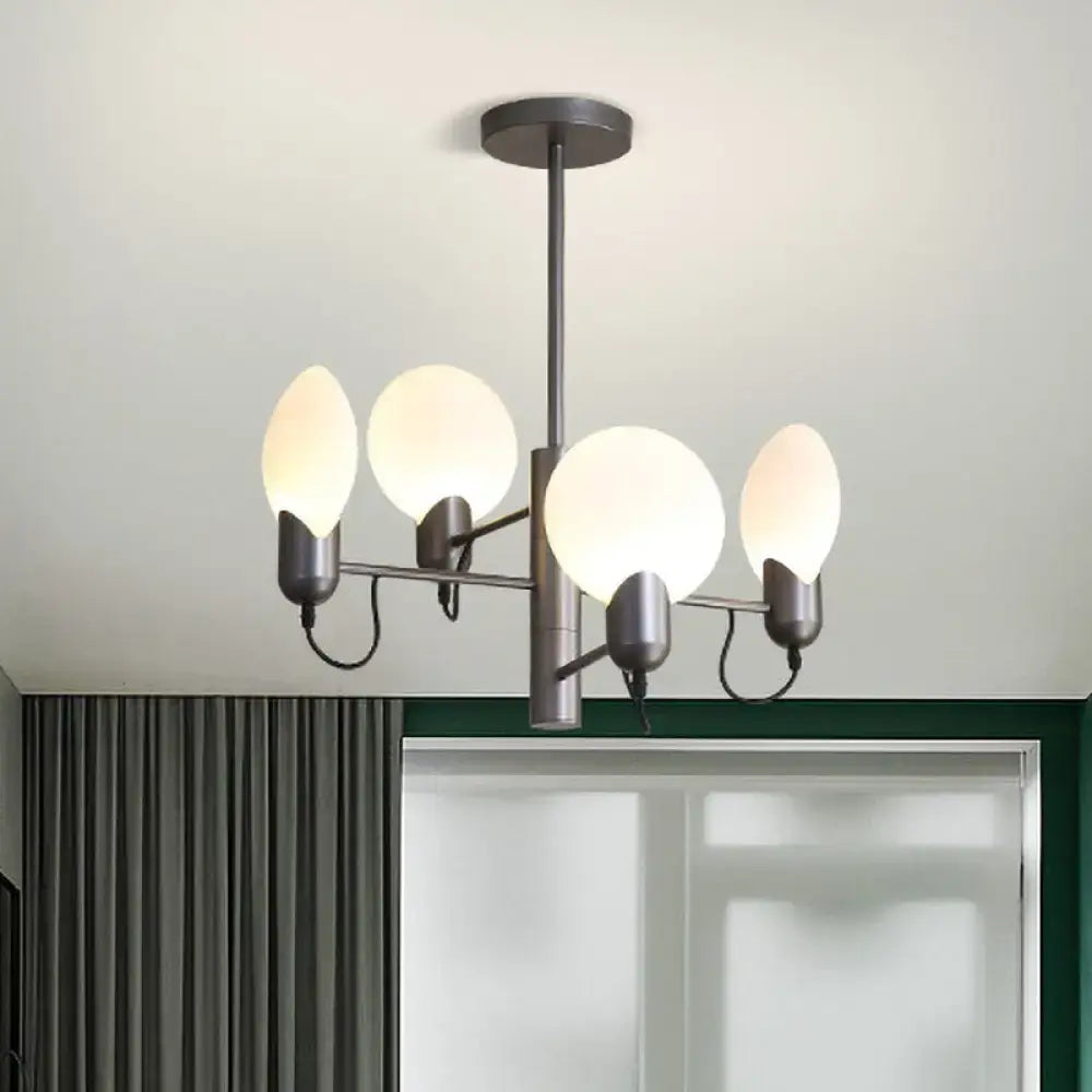 Silver Oval Ceiling Light