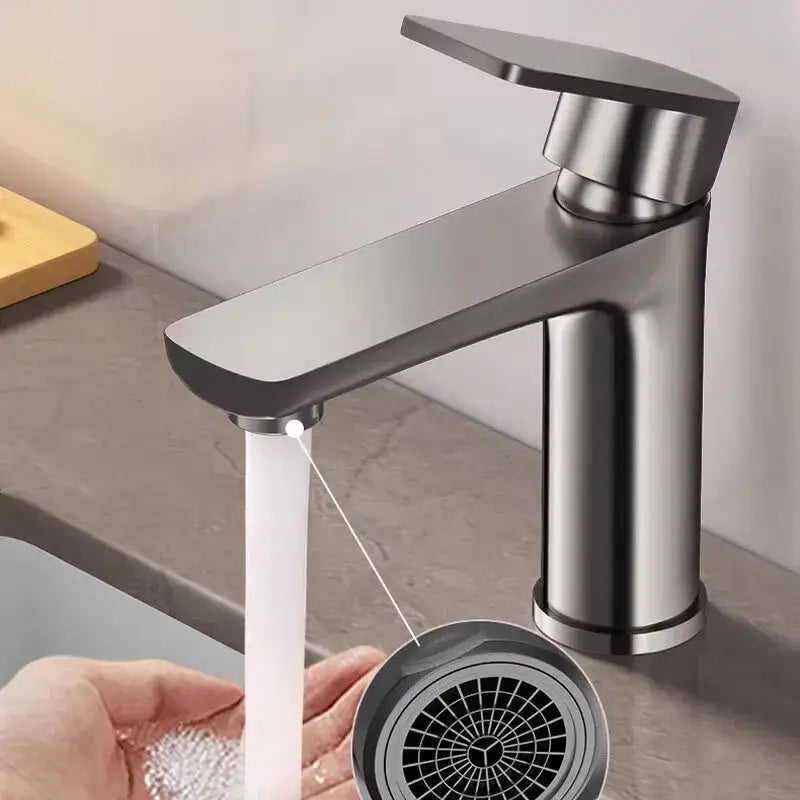 Grey Single Handle Faucet