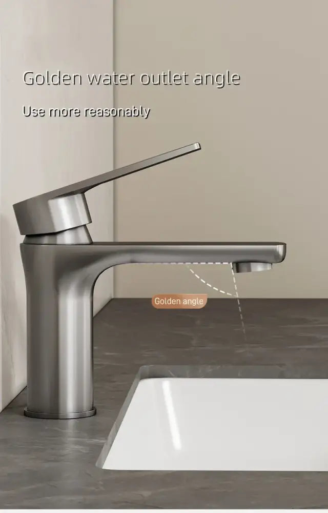 Grey Single Handle Faucet