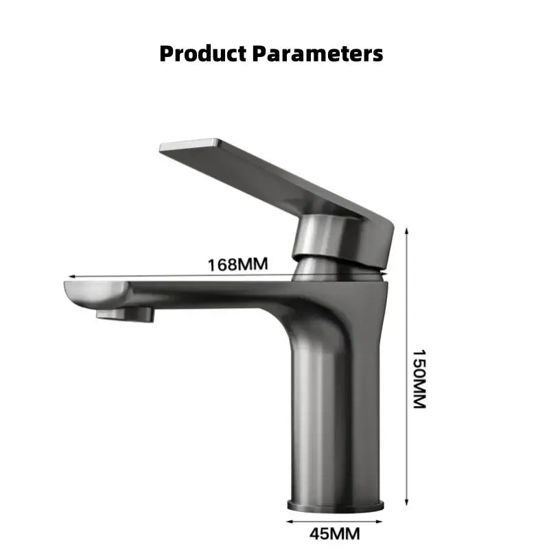 Grey Single Handle Faucet