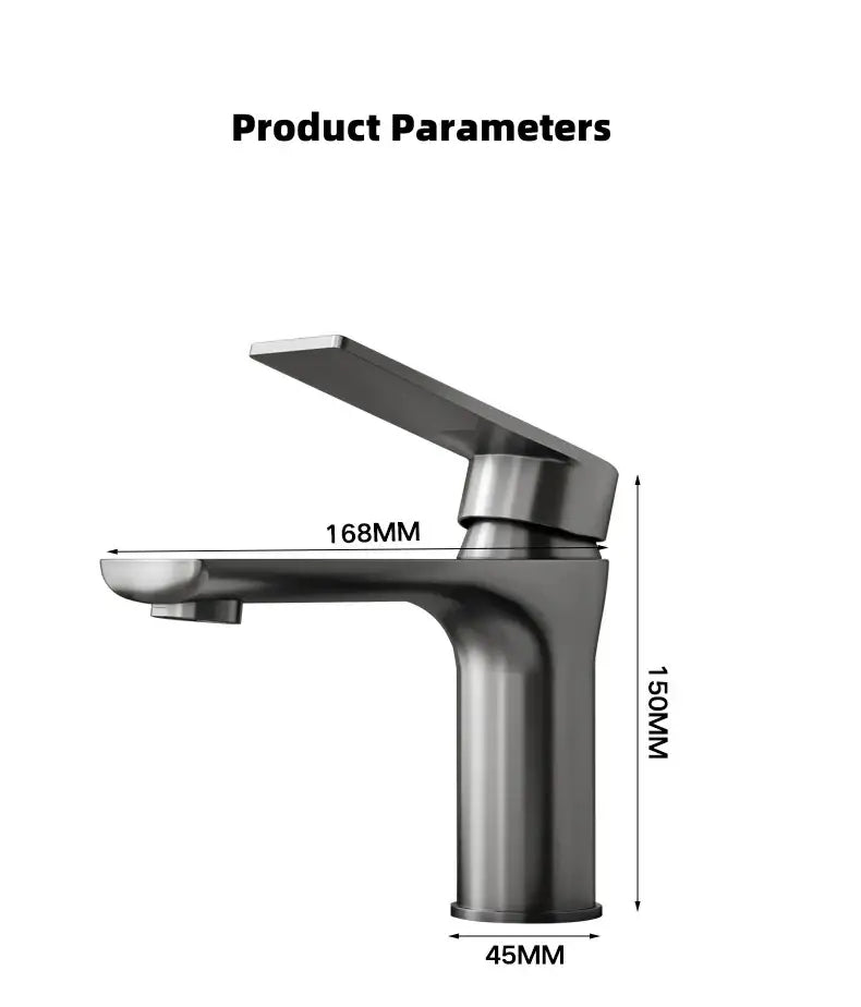 Grey Single Handle Faucet