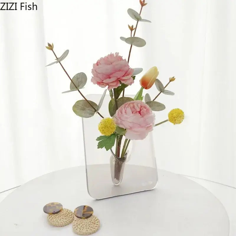 Transparent Square Wall Vase