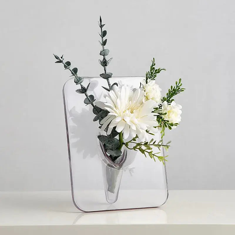 Transparent Square Wall Vase