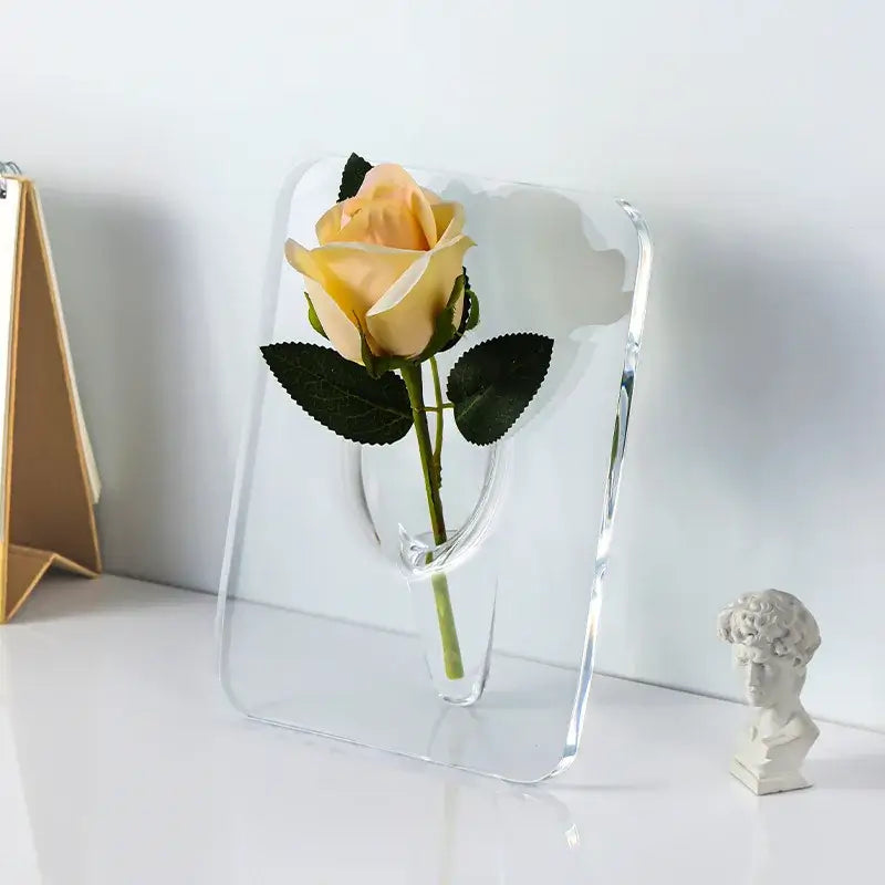 Transparent Square Wall Vase