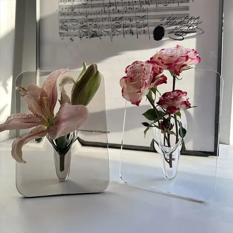 Transparent Square Wall Vase