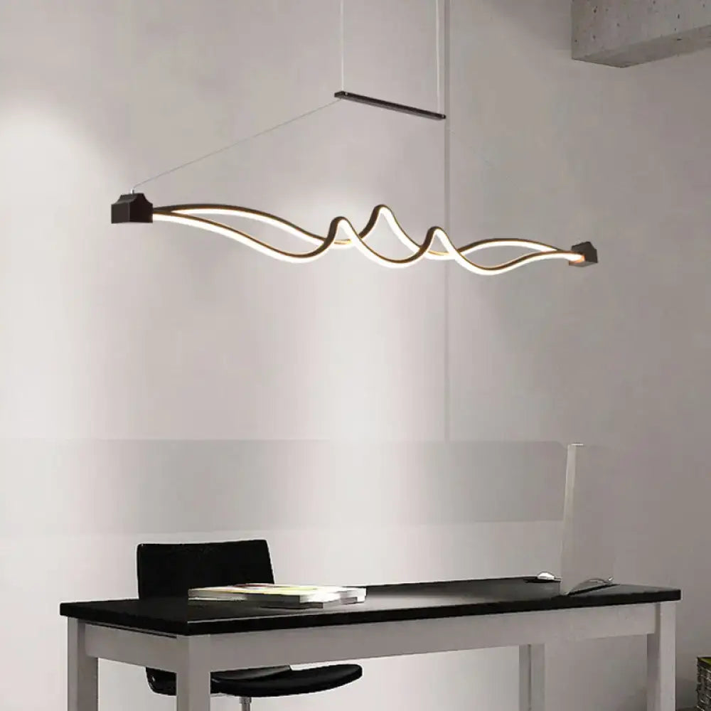Coffee Twisted Pendant Light