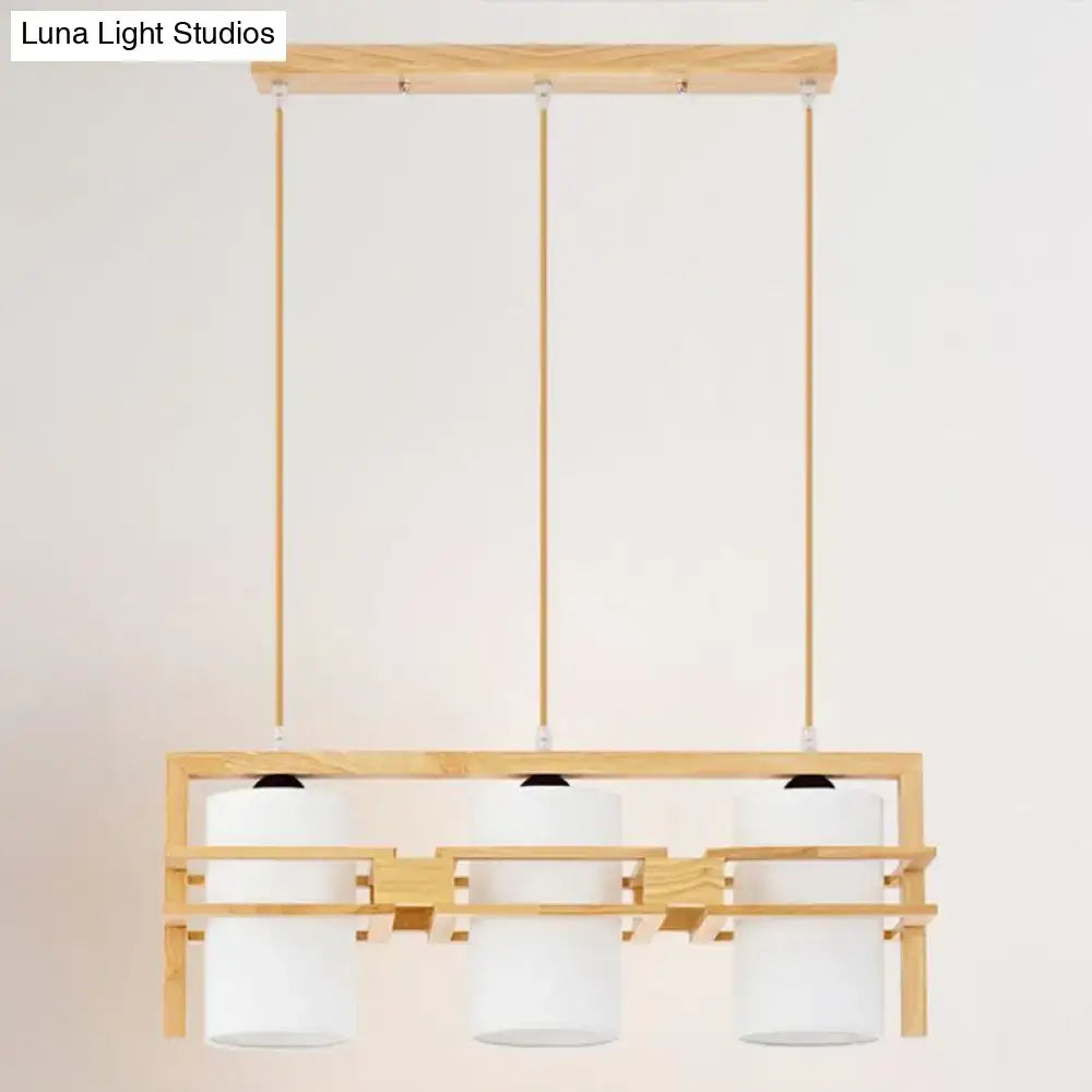 Wood Linear Island Pendant