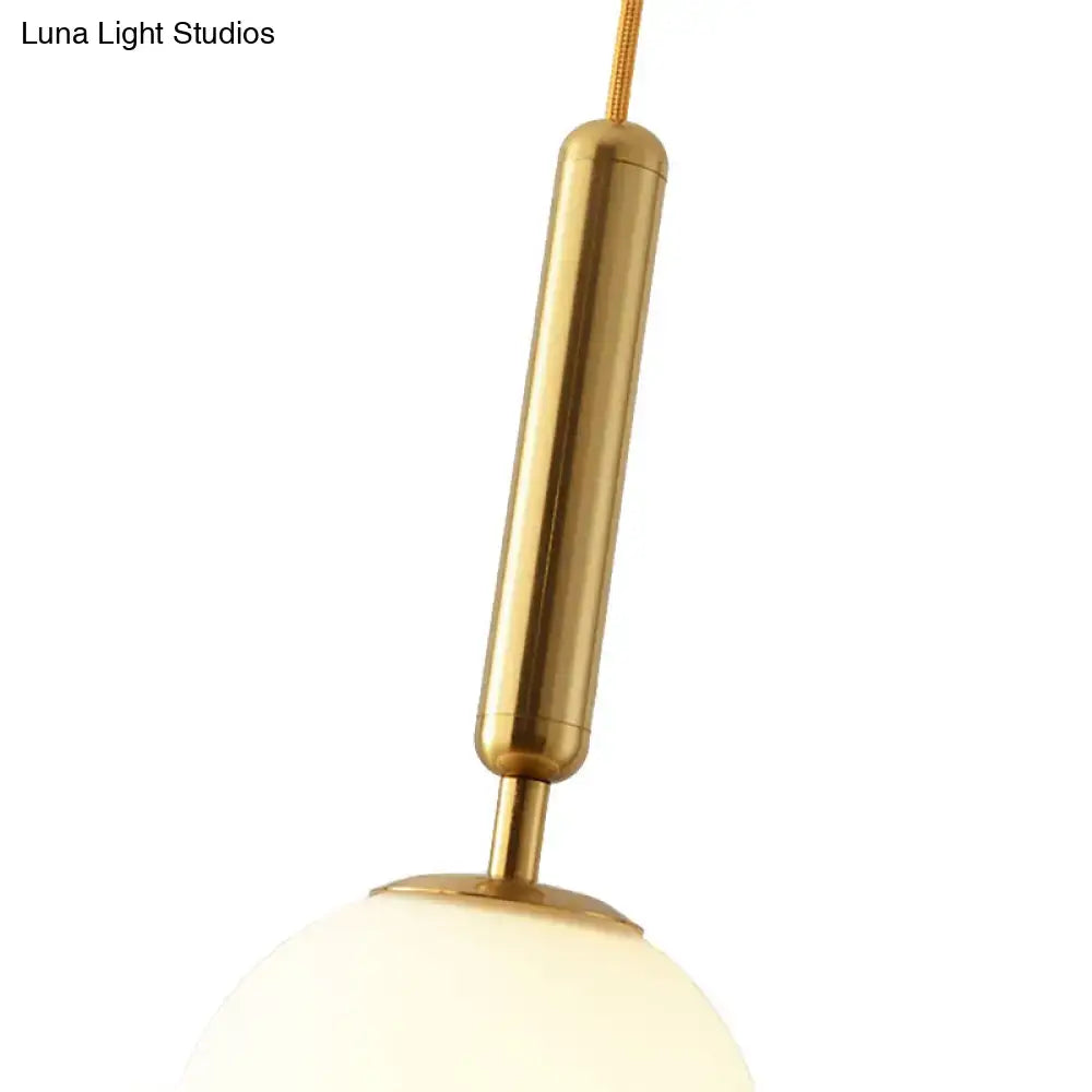 White Glass Globe Pendant