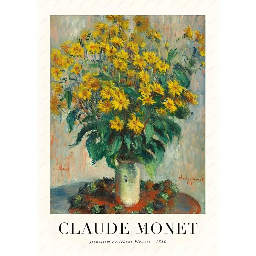 Monet Wildflower Poster Print