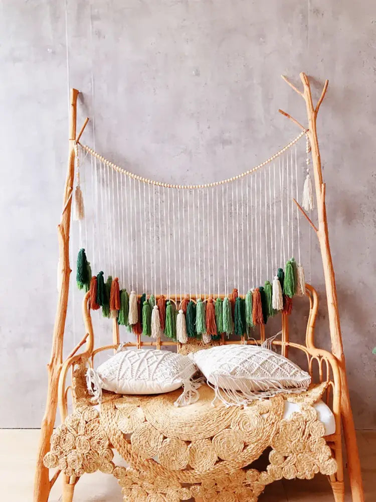 Beige Macrame Wall Tapestry