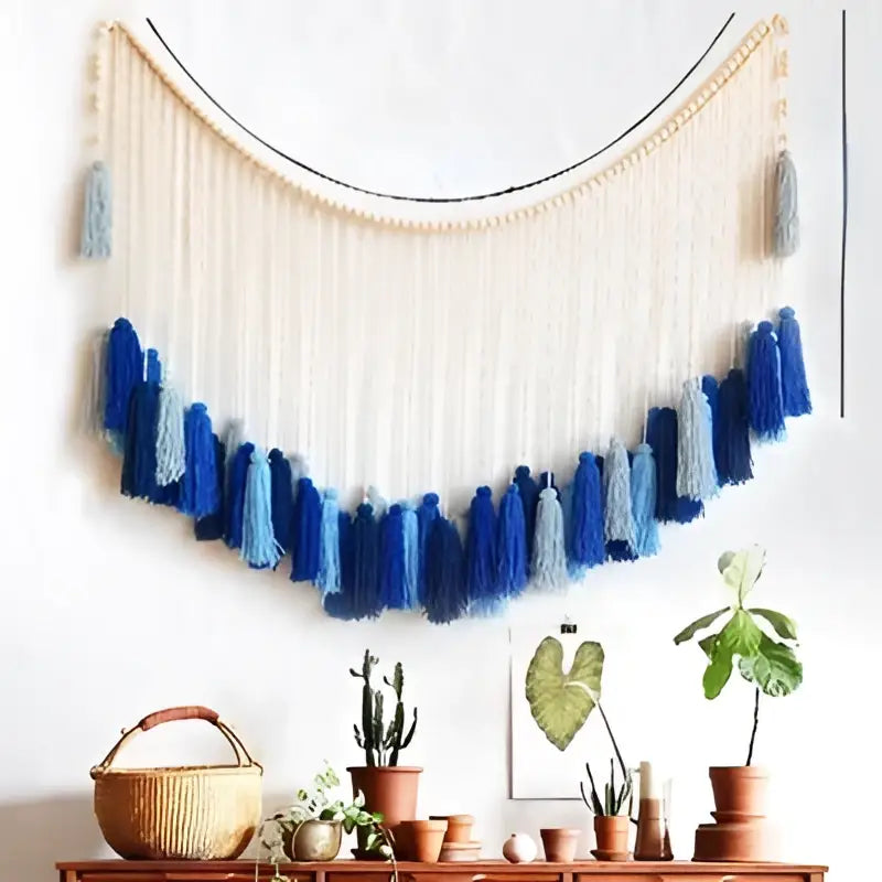 Beige Macrame Wall Tapestry