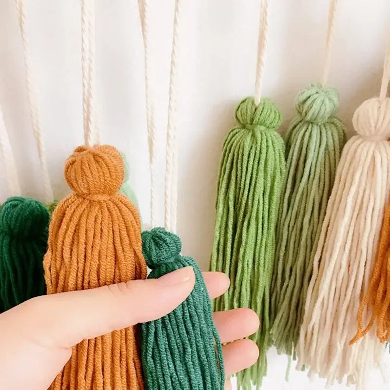 Beige Macrame Wall Tapestry