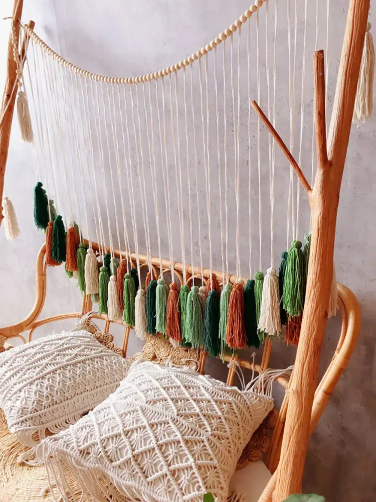 Beige Macrame Wall Tapestry