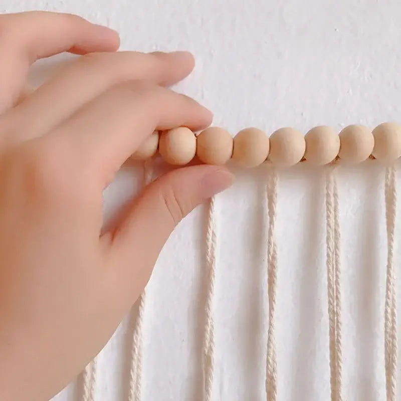 Beige Macrame Wall Tapestry