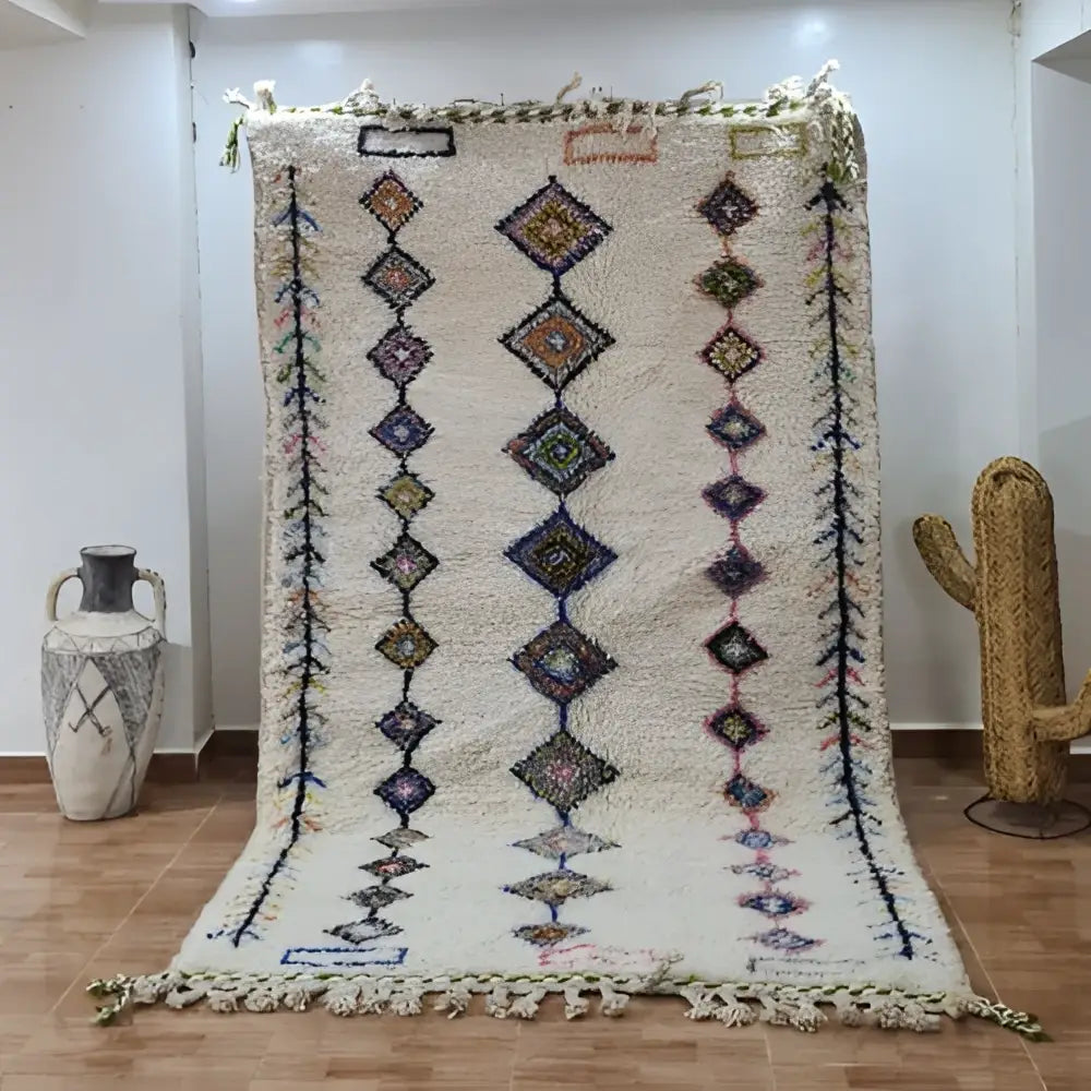 Multicolored Geometric Moroccan Rug