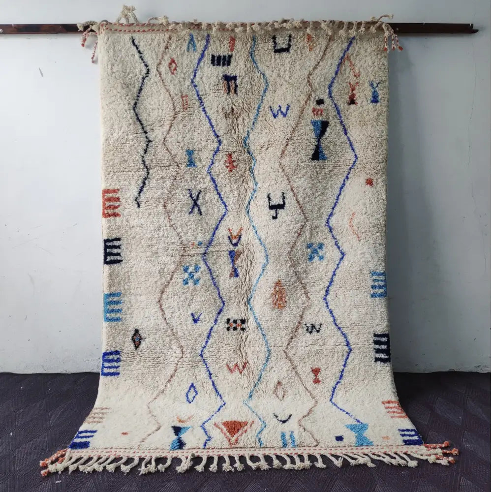 Beige Beni Ouarain Rug