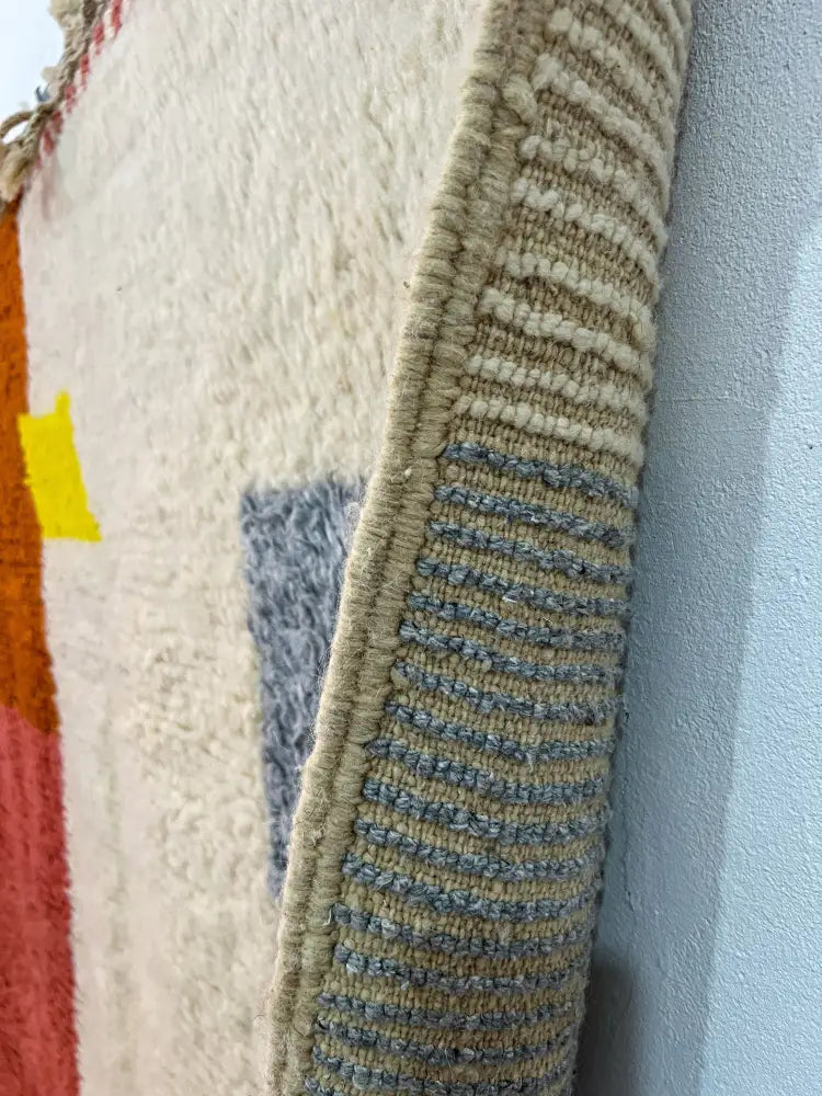 Orange Cream Moroccan Rug