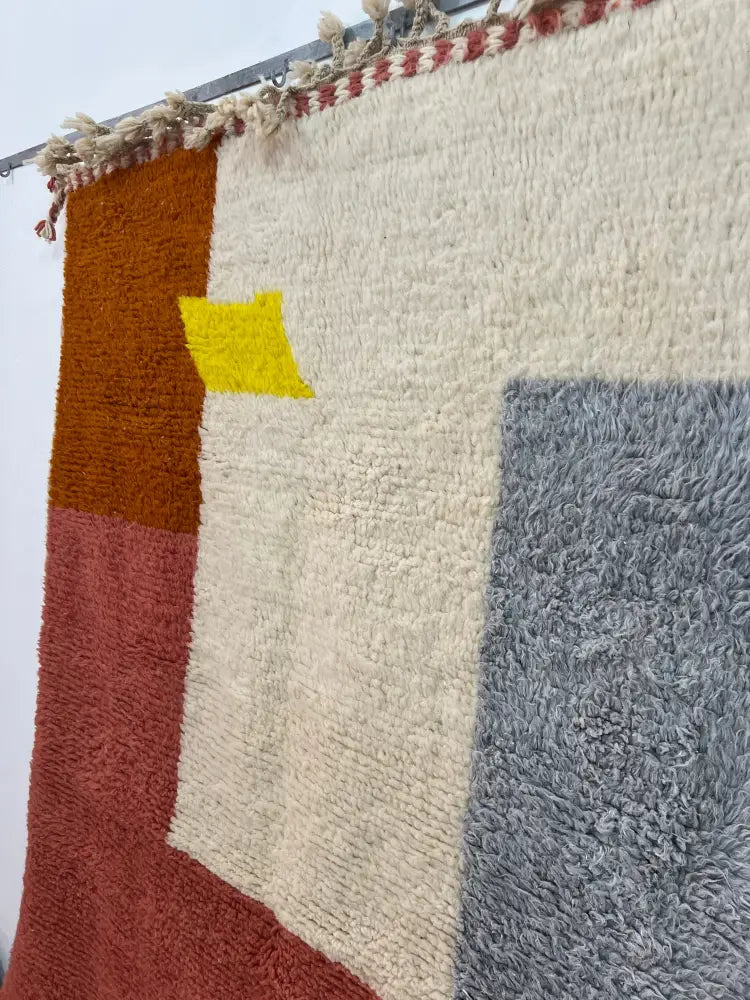 Orange Cream Moroccan Rug