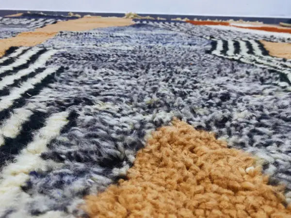 Navy Terracotta Moroccan Rug